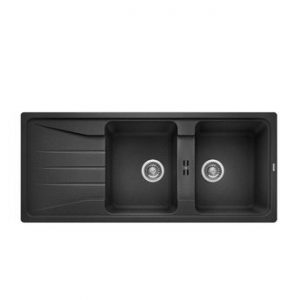 Evier granit anthracite BLANCO SONA 8 S 2 bacs