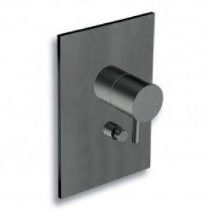 Façade mitigeur douche TRIVERDE Blackmat (2 sorties) – Cristina Ondyna TV68913