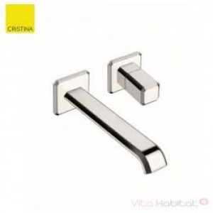 Façade mitigeur long encastré pour lavabo ITALY + Vidage –  CRISTINA ONDYNA IT27951