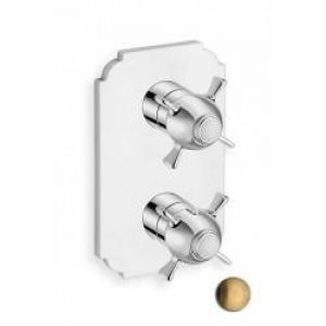 FACADE EXTERNE CHAMBORD LAITON THERMOSTATIQUE 2 SORTIES VIEUX BRONZE – CRISTINA ONDYNA XC85292