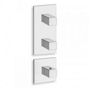 FACADE EXTERNE QUADRI 2 SORTIES POUR MECANISME PD70200 CHROME – CRISTINA ONDYNA XQ88251