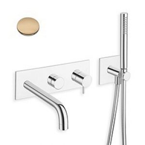 FACADE EXTERNE TRIVERDE BAIN DOUCHE MURAL 2 SORTIES OR ROSE  EX TV108 – CRISTINA ONDYNA TV10246