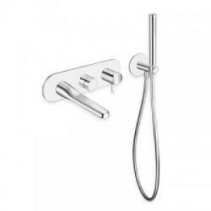 FACADE MITIGEUR BEAK BAIN DOUCHE MURAL 2 SORTIES CHROME – CRISTINA ONDYNA BE10851