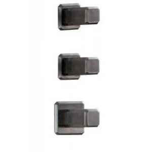 FACADE MITIGEUR THERMO. ENCASTRE ITALY CHR NOIR BROSSÉ POIGNEE MARQUINIA  – CRISTINA ONDYNA IT77275MQ