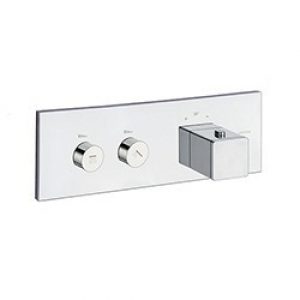 FACADE THERMO UP HORIZONTALE THERMOSTATIQUE 2 SORTIES CHROME QUADRI – CRISTINA ONDYNA XQ71251
