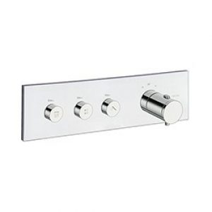 FACADE THERMO UP HORIZONTALE THERMOSTATIQUE 3 SORTIES CHROME TRIVERDE – CRISTINA ONDYNA XT71351