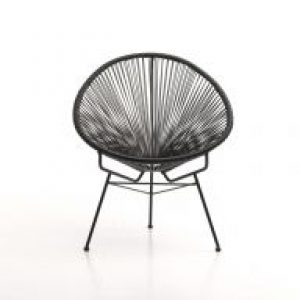 Fauteuil design noir ACAPULCO