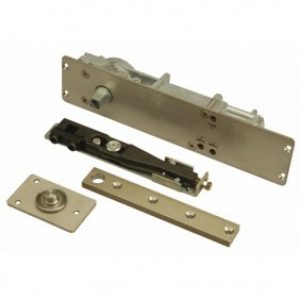 Ferme-porte sur platine inox – force 3 – Janus linteau