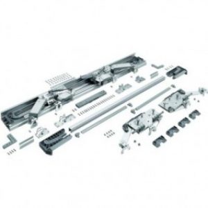 Ferrure pour porte coulissante – amortisseur – 2 portes – In Line XL