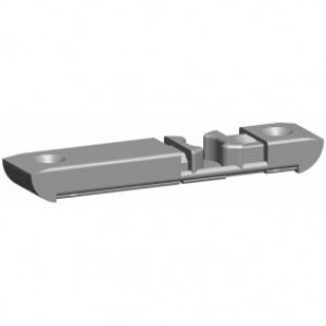 Ferrures M6/4 pour oscillo-battants bois : gâche deux vantaux oscillo-battants