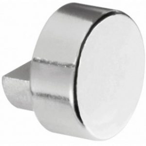 Fixation pour miroir – taquet – cabochon – forme ronde – chromé