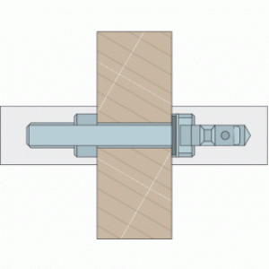 Fixation pour poignées série STG – montage droit par paire