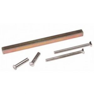 Fixations pour poignées sur plaques pour porte 40 mm