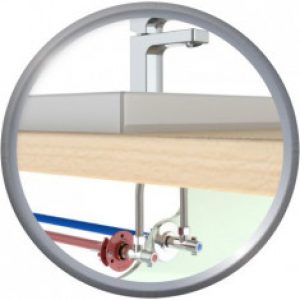 FIXOPLAC Lavabo / Sous évier – PER Ø16 droit à sertir – M3/8 – Somatherm