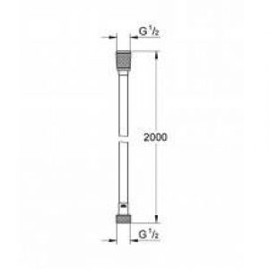 Flexible 2 m Grohe Silverflex