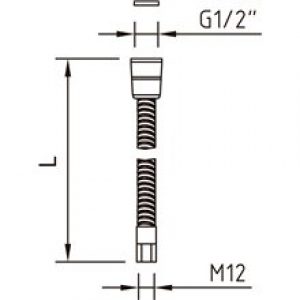 Flexible basique amovible pour robinetterie de…
