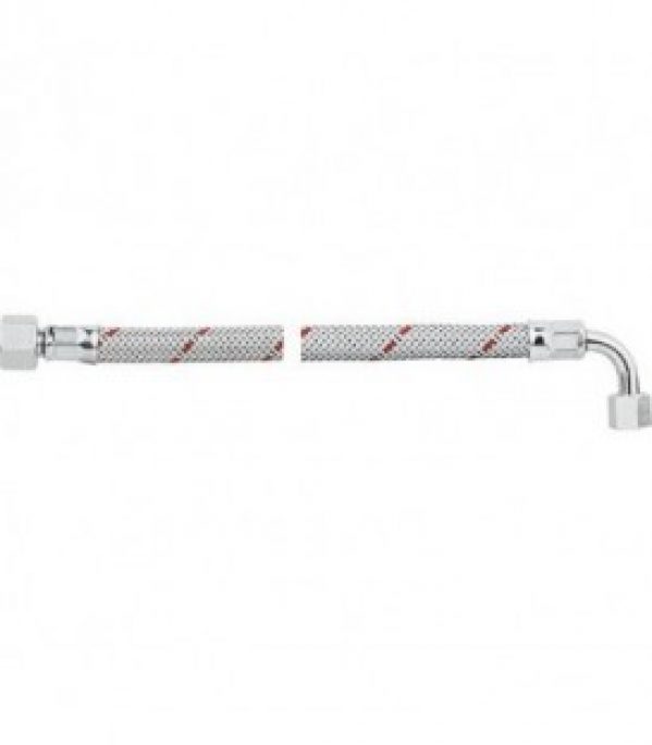 Flexible de bruleur fioul avec ecrou-raccord 3/8, coude 90 Bogen avecSR 8 L 1500 mm Hermann HL50, Giersch