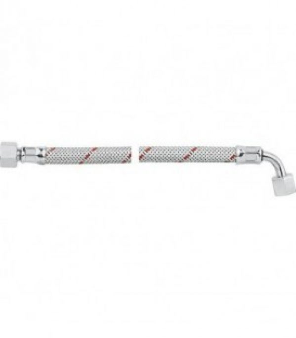 Flexible de bruleur fioul avec ecrou-raccord 3/8 et coude SR 8 LR 750mm Oechsler, Cuenod, Brötje