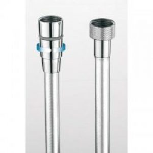 Flexible de douche anti-torsion avec cromolux 150 cm nylon gris – CRISTINA ONDYNA CR15051