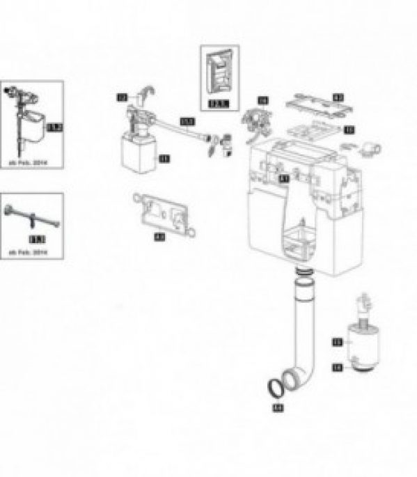 Flexible de raccordement Schwab sans vanne d&rsquo;angle, a partir de 02/2014 628462