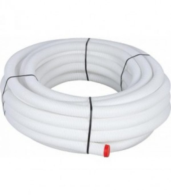 Flexible de ventilation FlexPipe FRS-R 75 mm en PE-HD – lg 50 m avec 2 terminaisons d&rsquo;hygiene