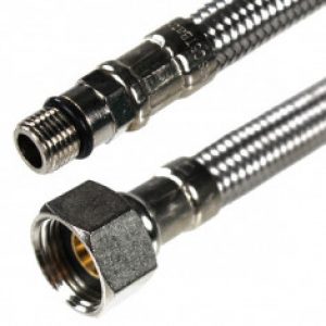 Flexible robinetterie Femelle (12/17) 3/8&Prime; – Mâle M10 – longueur 50 cm
