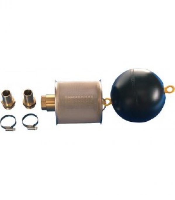 Flotteur 1&Prime; avec filtre fin inox 0,230 mm avec clapet anti-retour