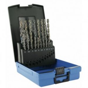 Forets métaux hss queue cylindrique TBX 4F type E coffret de 19