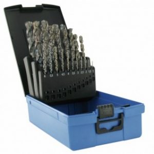 Forets métaux hss queue cylindrique TBX 4F type G coffret de 25