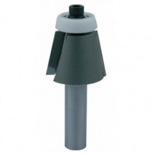 Fraise carbure à chanfreiner avec guide à billes