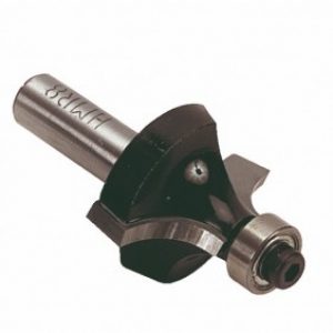 Fraise de défonceuse carbure profils 1/4 rond guide à billes