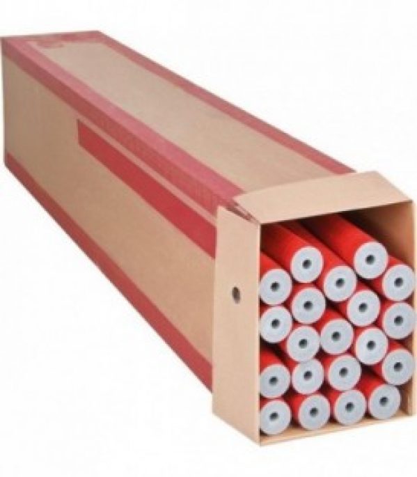 gaine isolante robuste 35x25mm, L: 2m, 26 metres PE-XT avec protection rouge