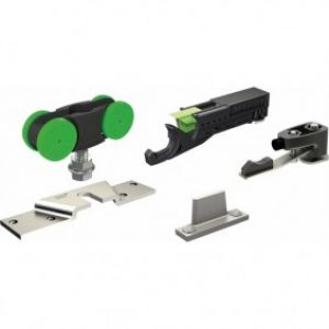 Garniture – guide, supports et roulettes – porte coulissante – SAF 40A