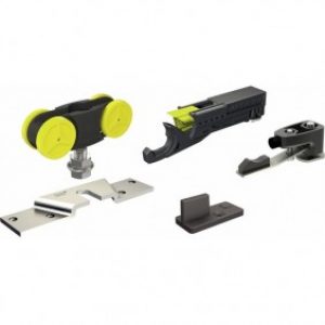 Garniture guide, supports et roulettes – porte coulissante – SAF 80A