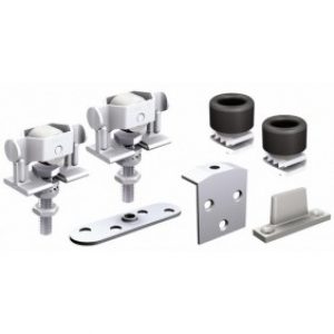 Garniture guides roulettes – porte coulissante vantail 40 kg – CADETTE