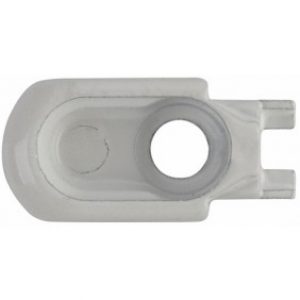 Gâche antidégondage pour ferrures coulissantes simples de menuiserie pvc