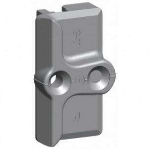 Gâche de galet E-18369 – pour menuiserie PVC
