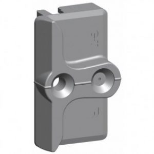Gâche de galet E-18736 – pour menuiserie pvc