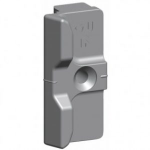 Gâche de galet E-19568 pour menuiserie pvc