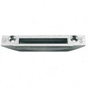 Gâche de panneton à toupiller 16 pour crémones à larder pour menuiserie bois