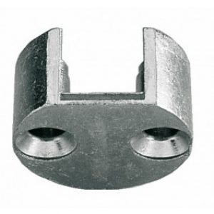 Gâche de tringle à forer pour têtière de 16 mm sur menuiserie bois