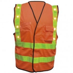 Gilet haute visibilité avec leds