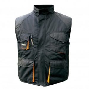 Gilet matelassé CORDOBA Noir/Orange