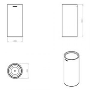 Gobelet brosses à dents working COSMIC