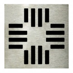 Grille carrée 130 x 130 mm Grafic pour Isotanche