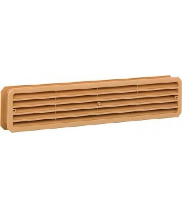 Grille d aeration de porte TGW Paquet SB marron Dim 452 x 92 mm