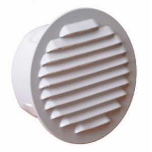 Grille de ventilation extérieur à encastrer – blanc