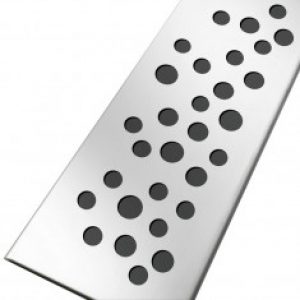 Grille inox bulles pour caniveau Docia Nicoll