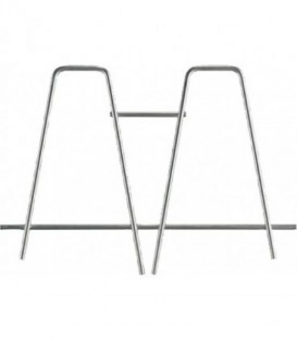 Grille rabattable en acier inoxydable pour déversoir-vidoir 93 017 05