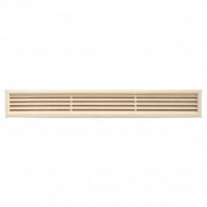 Grille rectangulaire en bois 60x550mm, trou 48x538mm, à encastrer